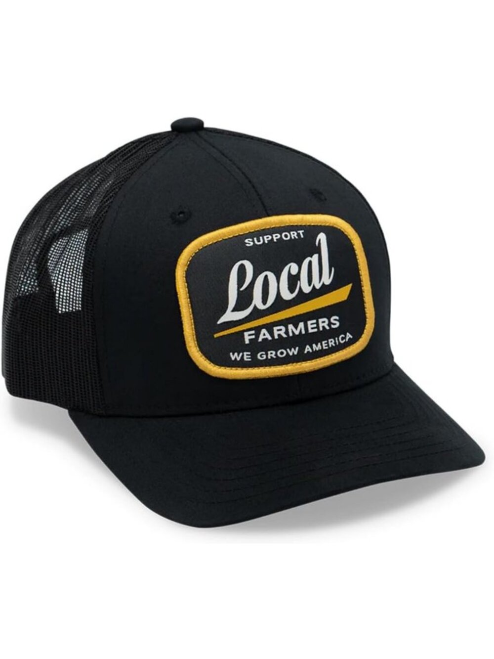 Adjustable Black Snapback Hat | Support Local Farmers | Stylish & Eco-Friendly